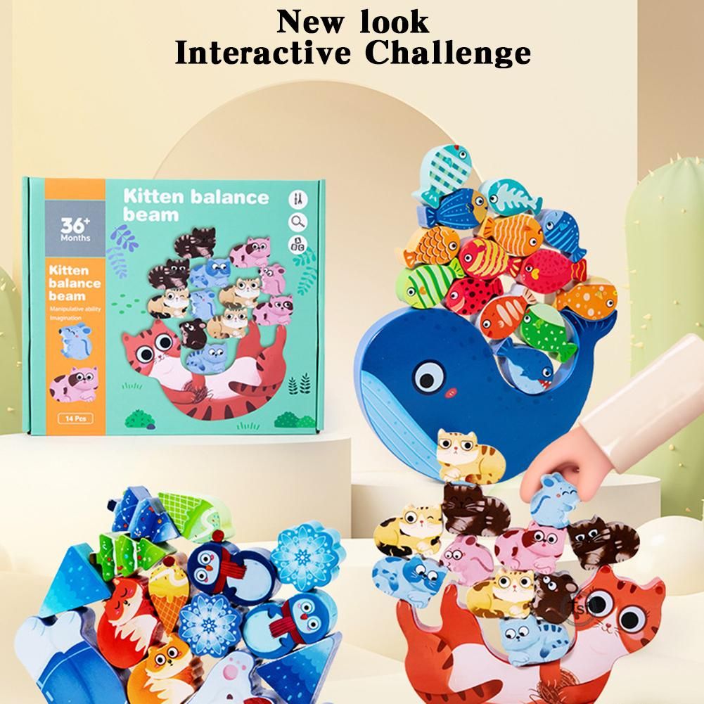Animal Balance Beam Toys For Kids Puzzle Early Educational