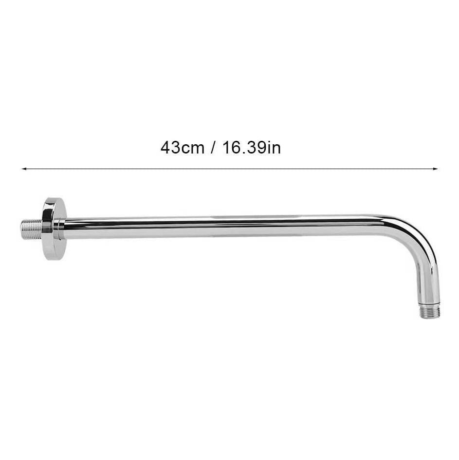 Shower Arm Wall-Mounted Extension Rod Stainless Steel Shower Extension Arm Tube Ceiling Shower Accessory for Shower Room