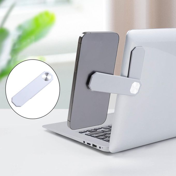 Foldable Laptop Phone Holder Side Phone Holder For Computer White