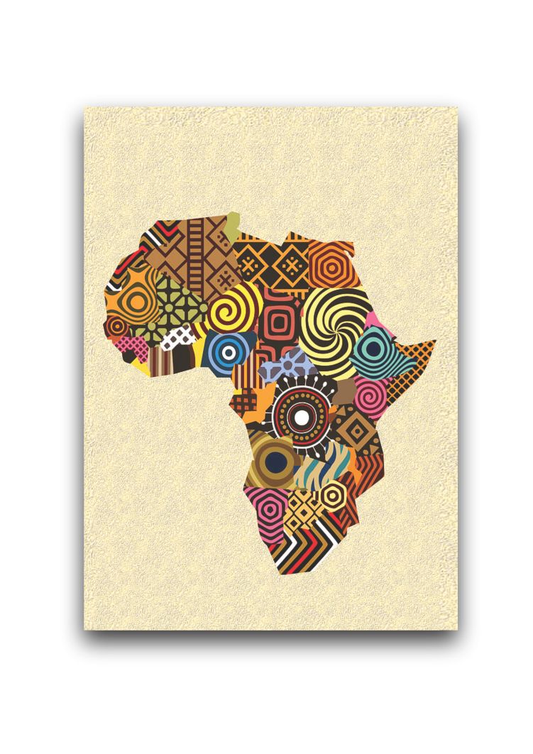 Afrik Fabrik Pattern Wall Art Frame Canvas