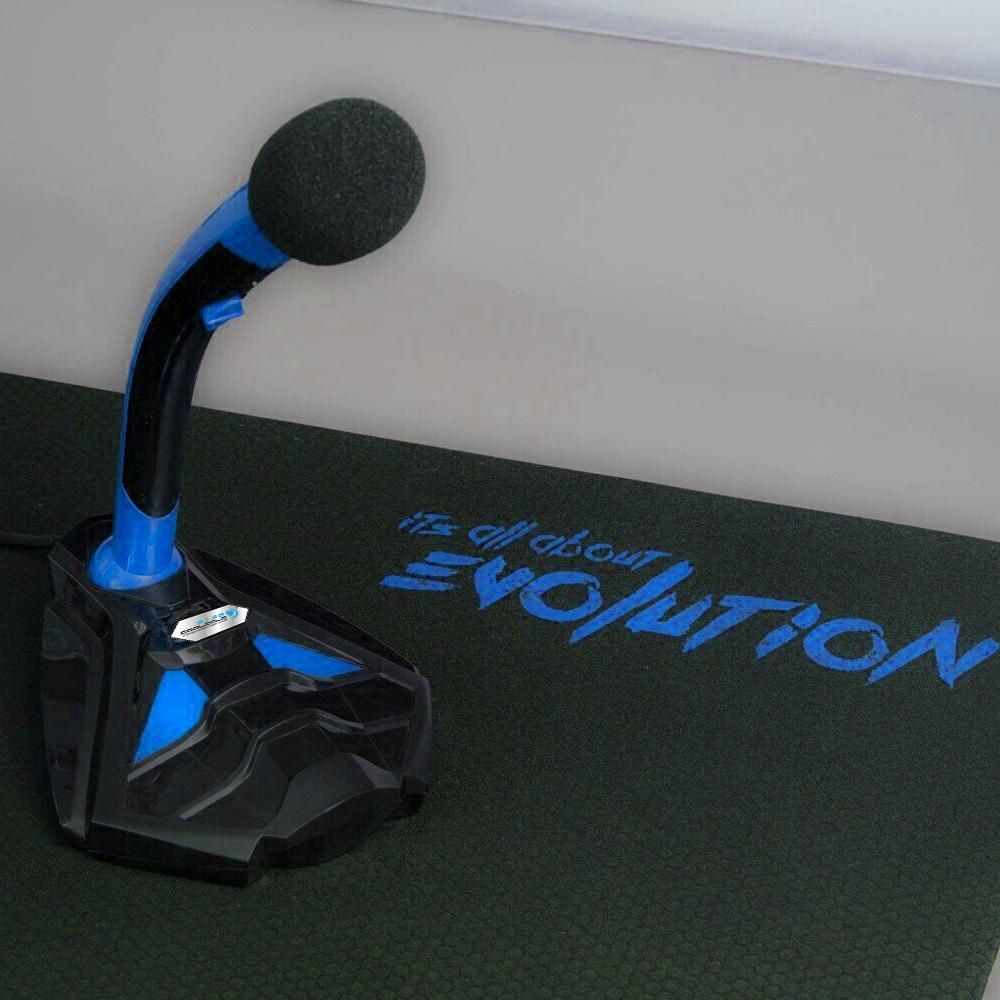 COOL COLD USB Powered Plug and Play Adjustable Desktop Microphone Mic Stand with Foam Cover LED Light for Computer Laptop PC Mac Online Chatting Recording Gaming