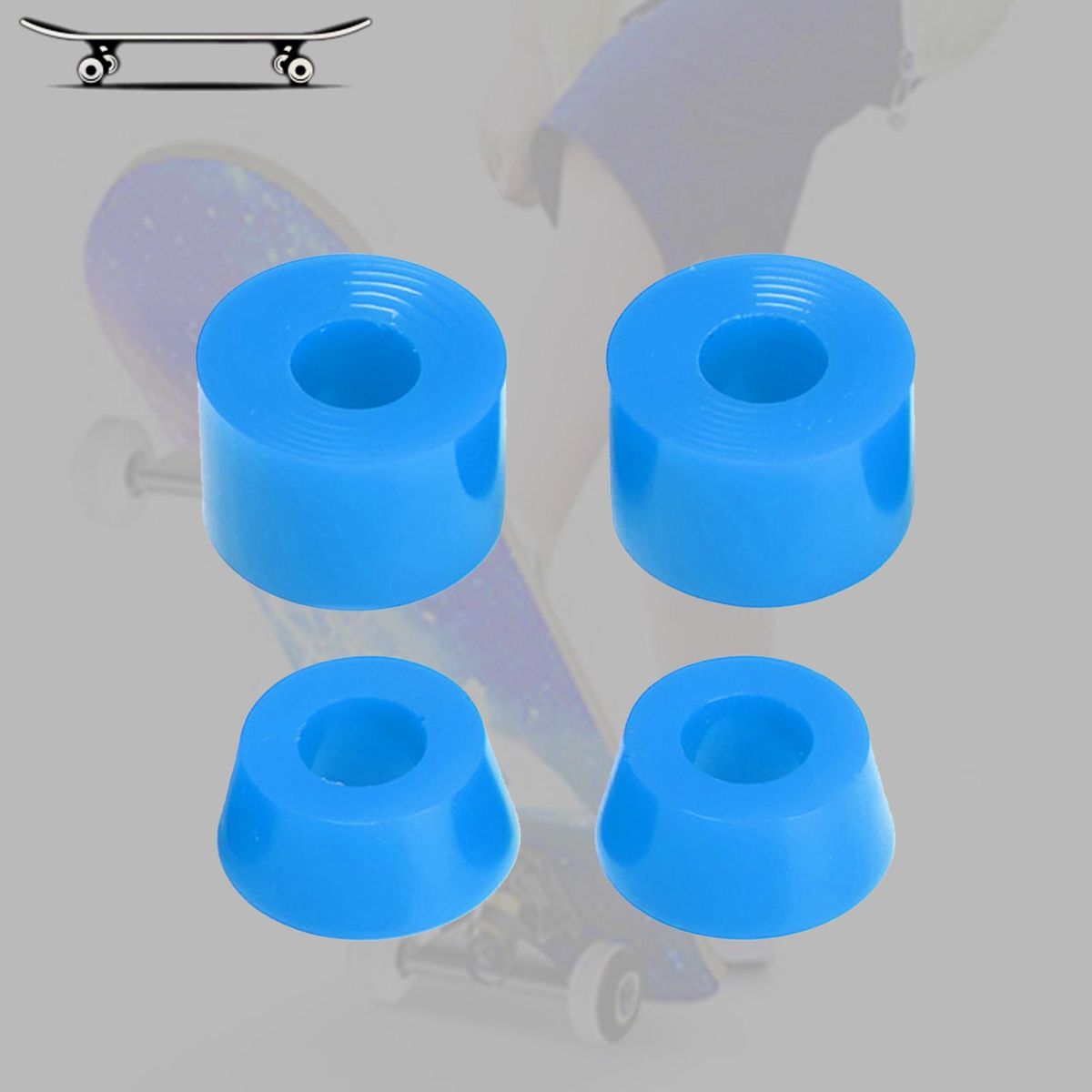 4Pcs 92A Skateboard Truck Bushing 11x16mm Long Board Trucks Blue