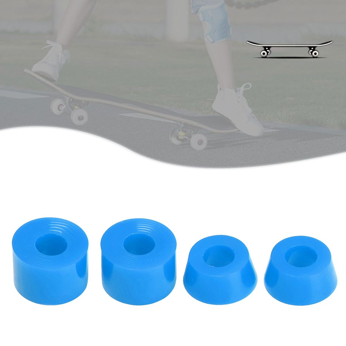 4Pcs 92A Skateboard Truck Bushing 11x16mm Long Board Trucks Blue