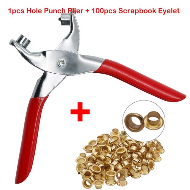 Leather Belt Eyelet Fixing Cloth Shoe Hole Punch Punch Pliers Sewing Machine Bag Tool Household Pliers Retainer Rivet Snap Tool