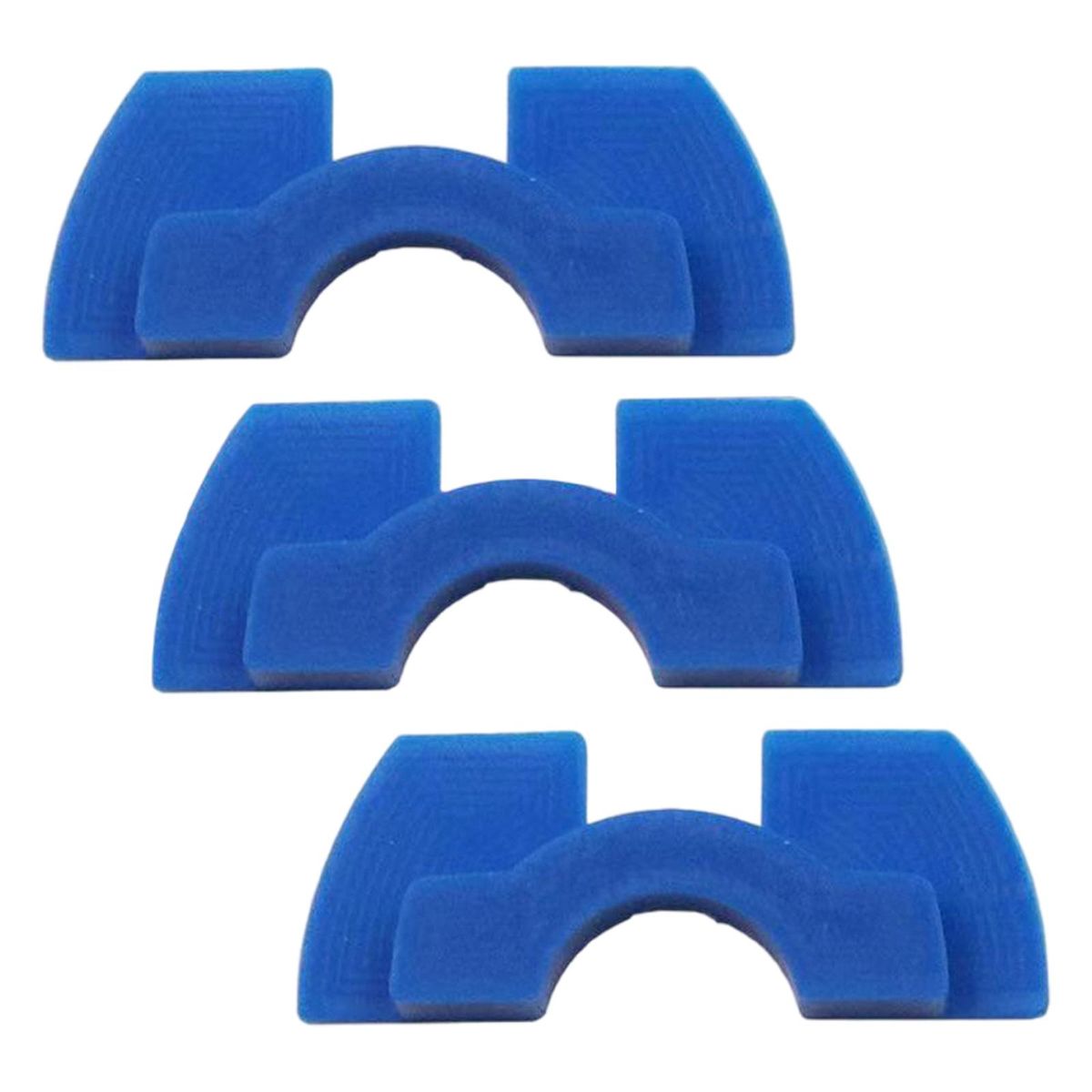 3Pcs Electric Scooter Rubber Damping Pad Modification Blue