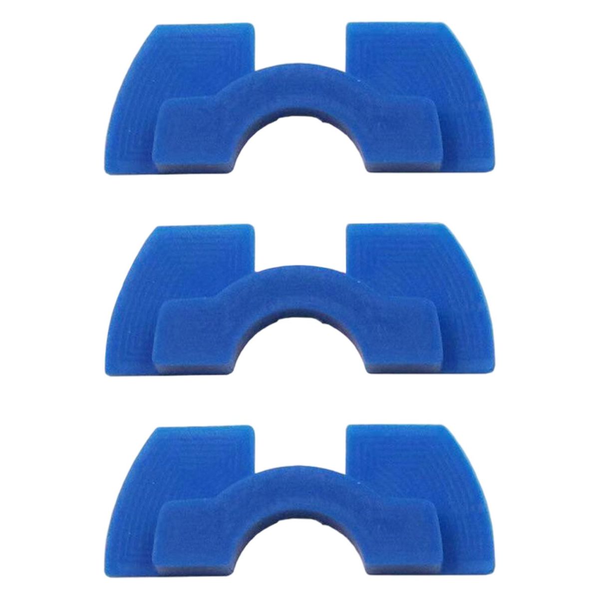 3Pcs Electric Scooter Rubber Damping Pad Modification Blue