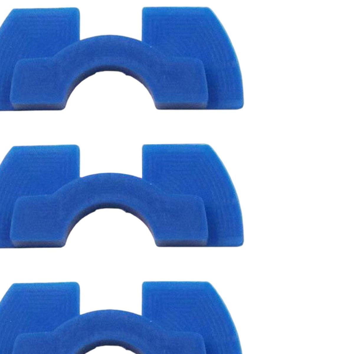3Pcs Electric Scooter Rubber Damping Pad Modification Blue