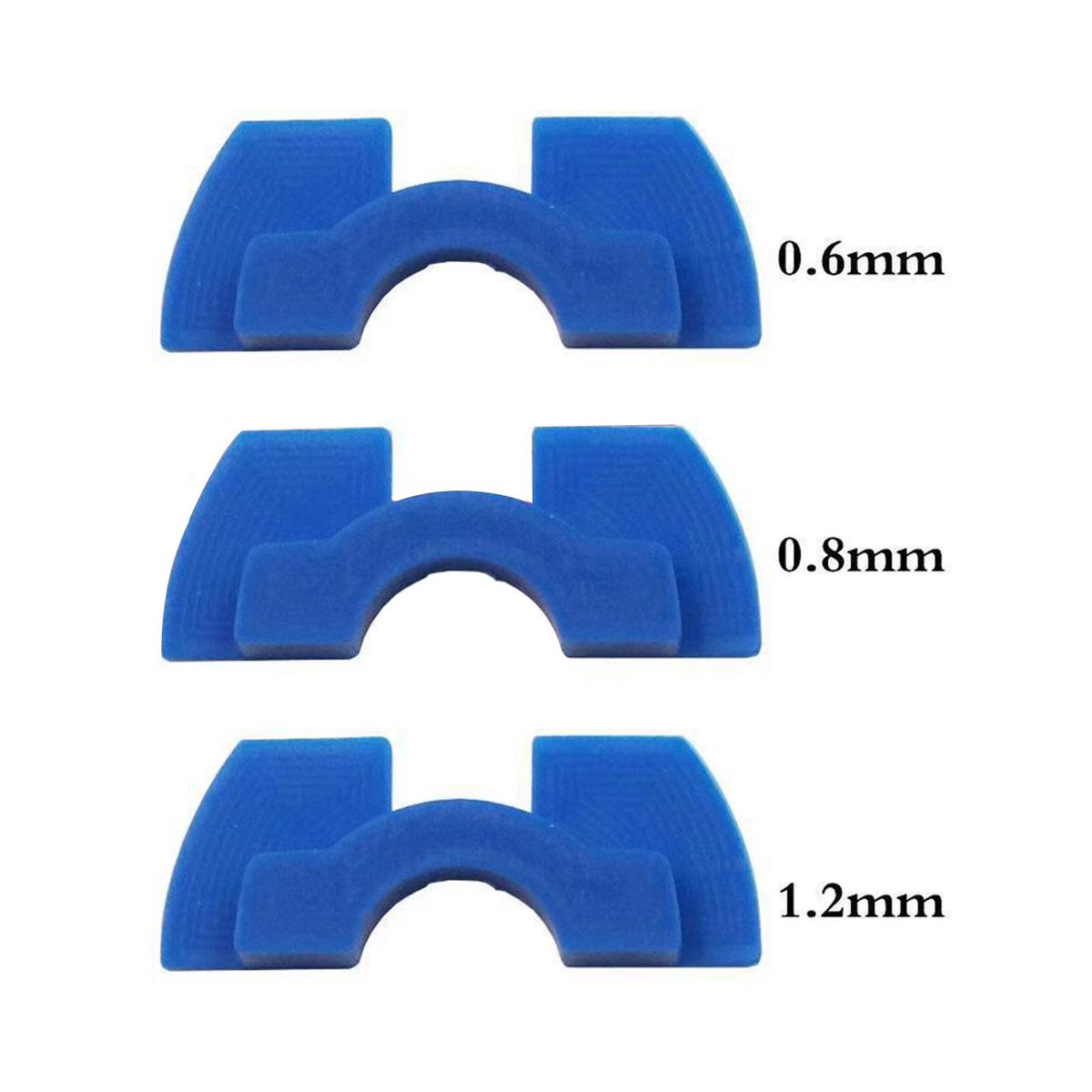 3Pcs Electric Scooter Rubber Damping Pad Modification Blue