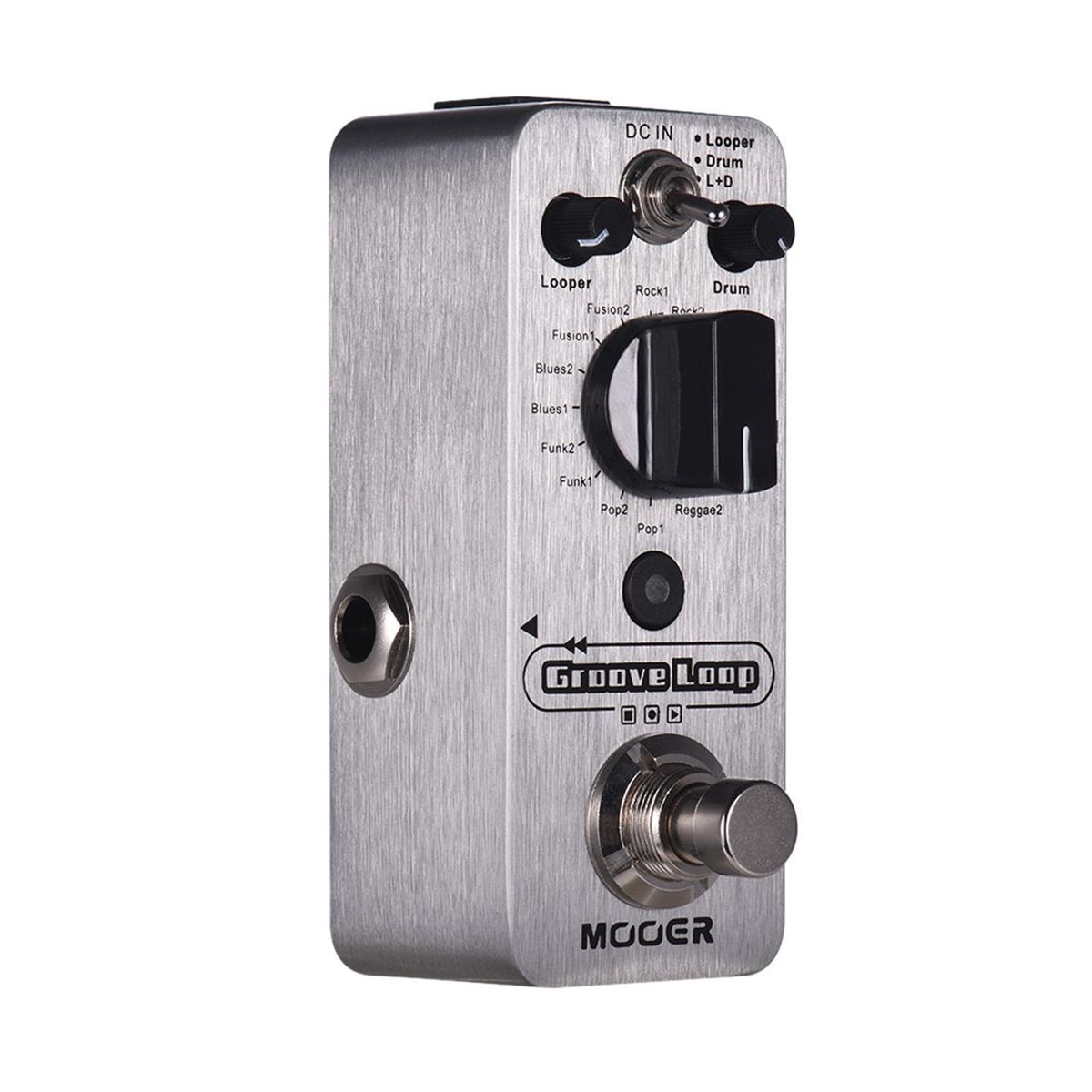 MOOER Groove Loop Drum Machine & Looper Pedal 3 Modes Max. 20min Recording Time Tap Tempo True Bypass Full Metal Shell