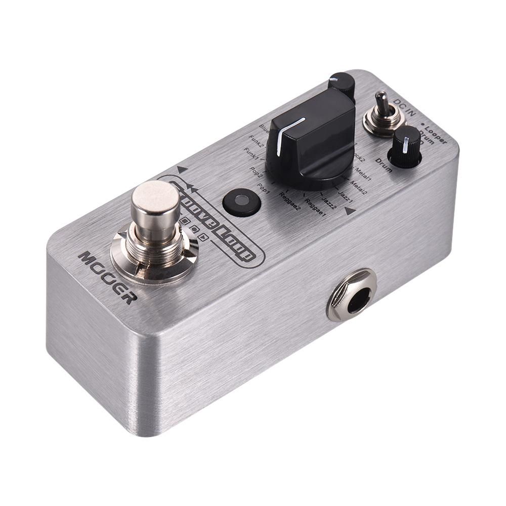 MOOER Groove Loop Drum Machine & Looper Pedal 3 Modes Max. 20min Recording Time Tap Tempo True Bypass Full Metal Shell