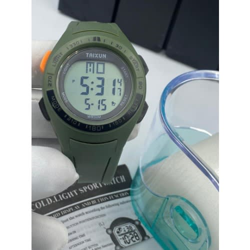 Men Tx Digital Wristwatch- Green