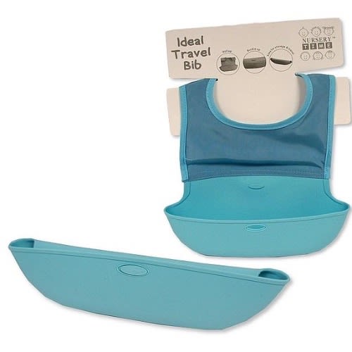Ideal Travel Bib - Blue