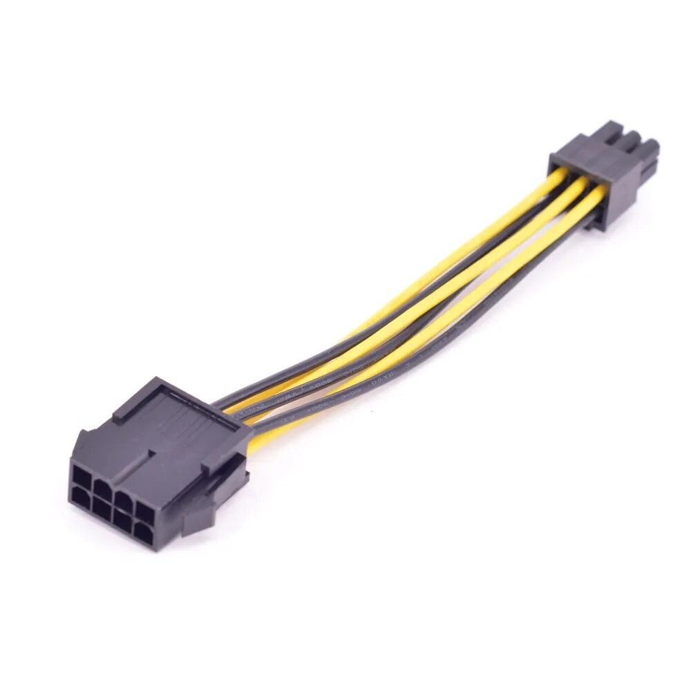 PCIe 6Pin to CPU 8Pin Power supply Cable Computer CPU P8 ( 4+4Pin ) Female to GPU 6Pin male Extension Conversion EPS Cable