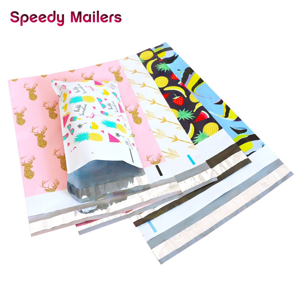 Speedy Mailers 9 Design 10pcs/pack Colorful Poly M