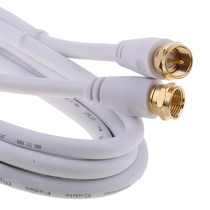TV F Coaxial Cable Flylead  Male To Male RF  Antenna