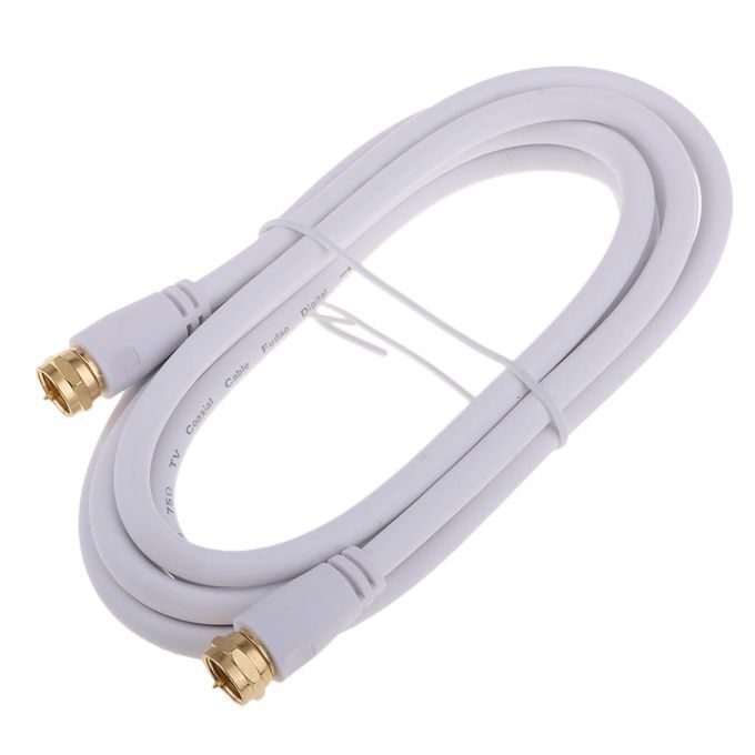 TV F Coaxial Cable Flylead  Male To Male RF  Antenna