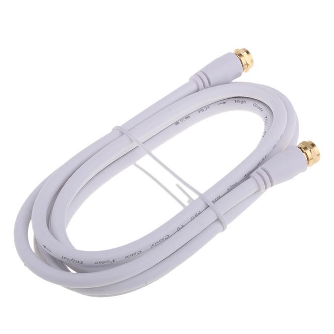 TV F Coaxial Cable Flylead  Male To Male RF  Antenna