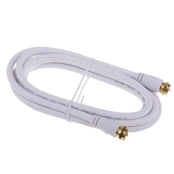 TV F Coaxial Cable Flylead  Male To Male RF  Antenna