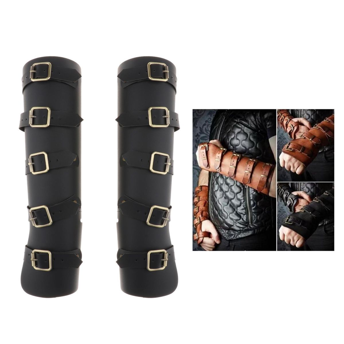 Traditional Leather Arm Restraint Protector Guard Bow