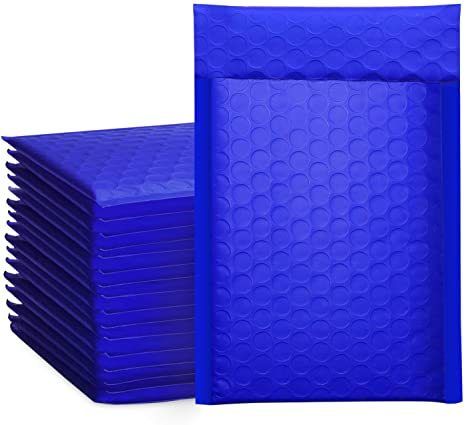 10pcs 0 6x10inch Blue Poly Bubble Mailer Padded En