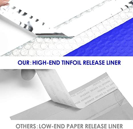 10pcs 0 6x10inch Blue Poly Bubble Mailer Padded En