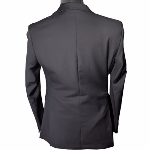 Simple Fitted  Suit - Black