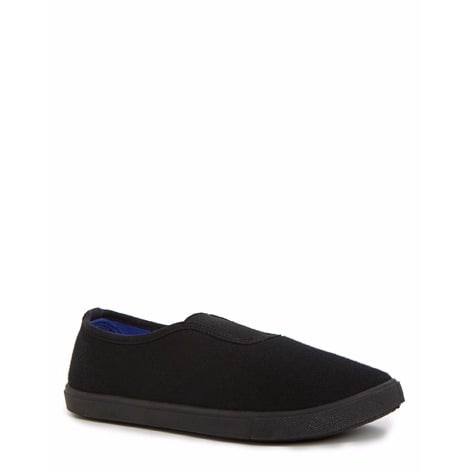 School Canvas Plimsolls - Black