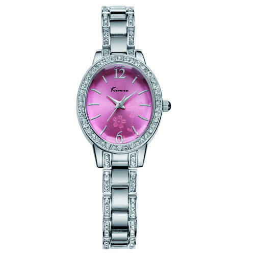 Floral Pink Crystal Watch