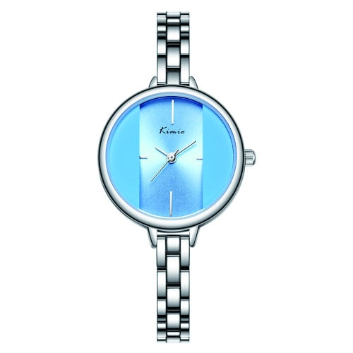 Silver Blue Wristwatch