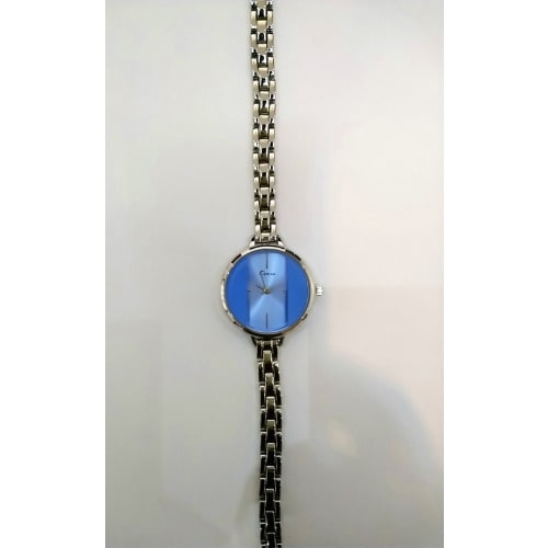 Silver Blue Wristwatch