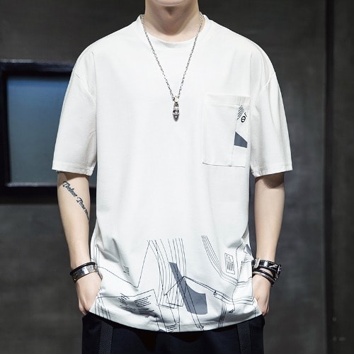 Pocket Short Sleeve T-shirt - White