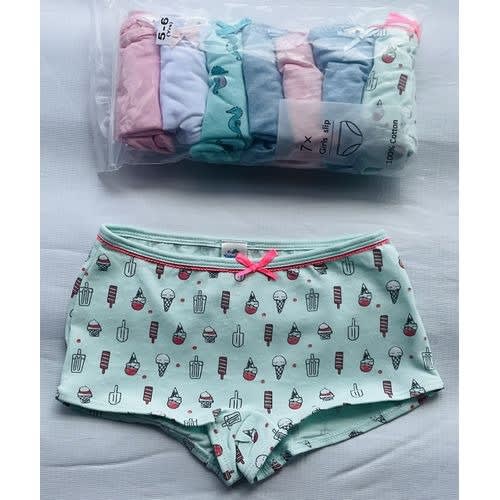 Girls Briefs- B7 - 7 Packs  - Multicolor