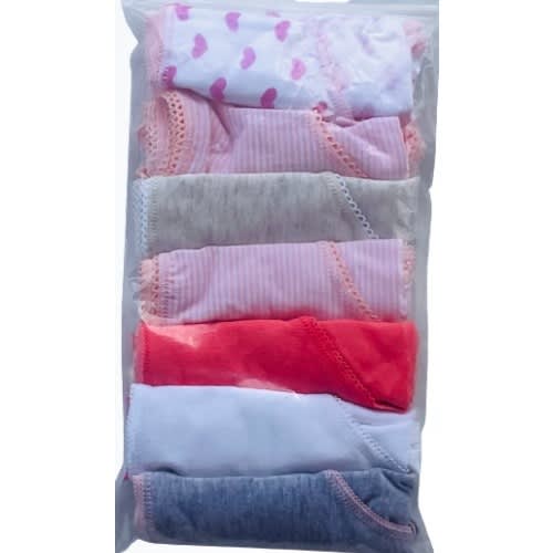 7 Pack Colored Girls Briefs- G2