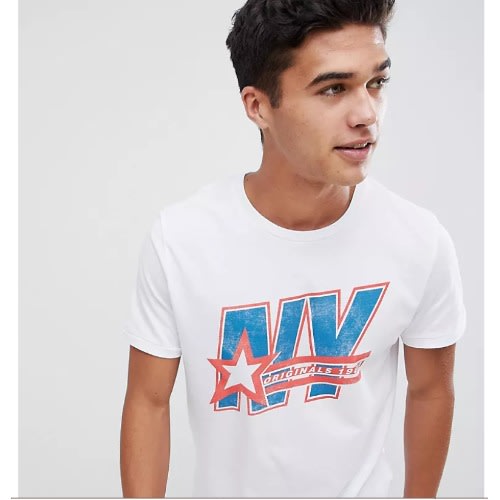 NY Print T-shirt- White