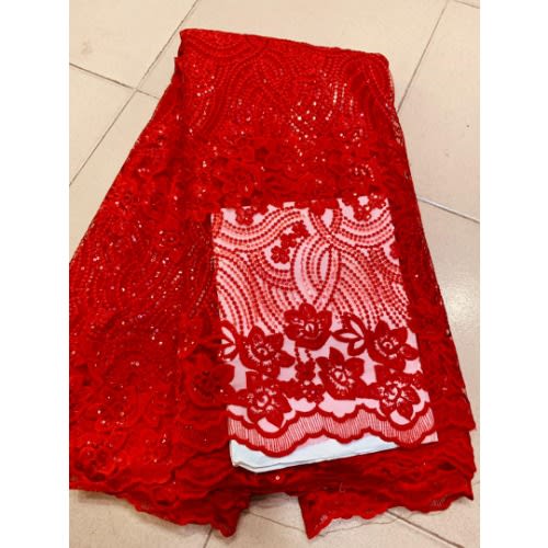 Red 3d lace -5yards