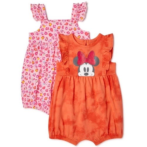 Minnie Mouse Baby Girls Romper 2 Pieces Set