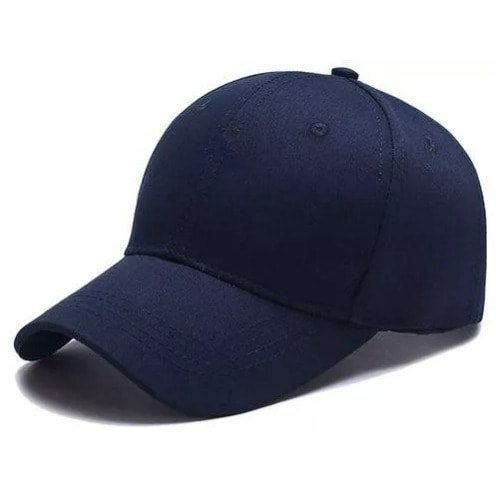 Classic Plain Baseball Face Cap - Blue
