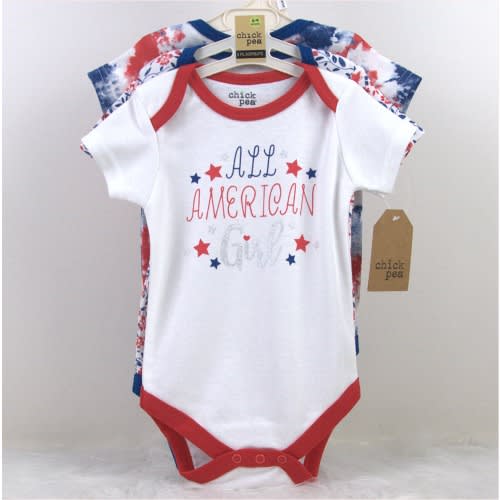 3 Pack Girl's Bodysuit