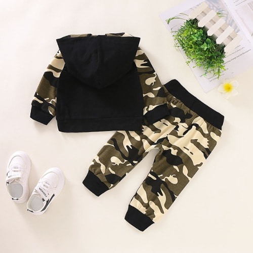 Daddys Boy Camol Set With Hood - 2 Pieces