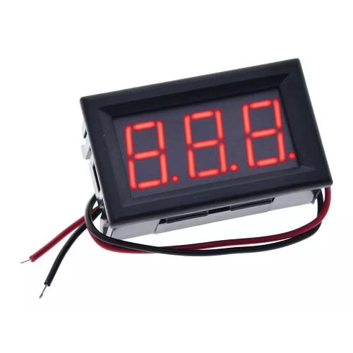 LED Mini Digital Voltmeter Display - 0-100V DC