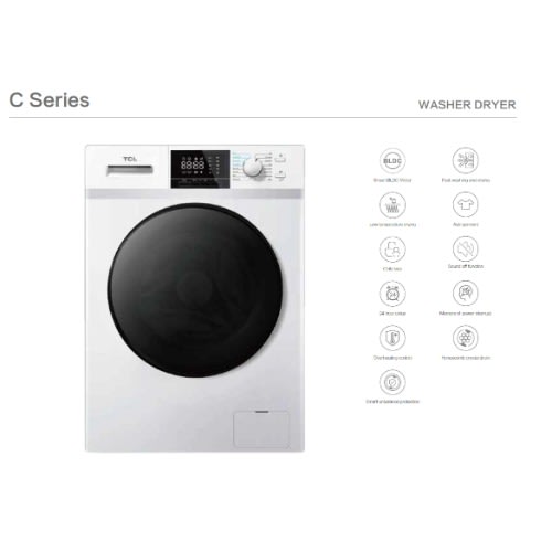 TCL - Washing Machine - Wmc38wdw - 8kg - Wash And Dry