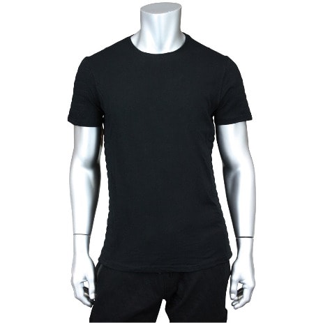 Plain Black Cotton T-shirt