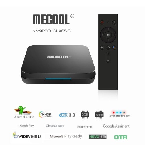 Mecool Km9 Pro - 2GB RAM - 16GB ROM Android 10.0 Google Certified Android Tv Box
