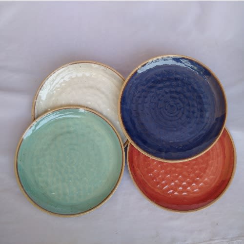 12 Pieces Round Flat Serving Plates