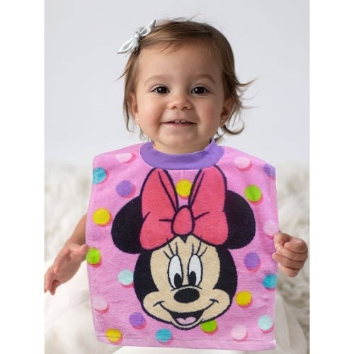 Minnie Mouse Toddler Pullover Bibs - 2 Pieces