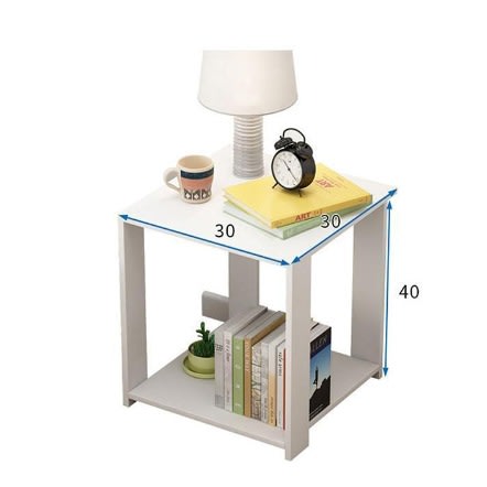 Multi-shelf Living Room  & Bed Side End Table -White