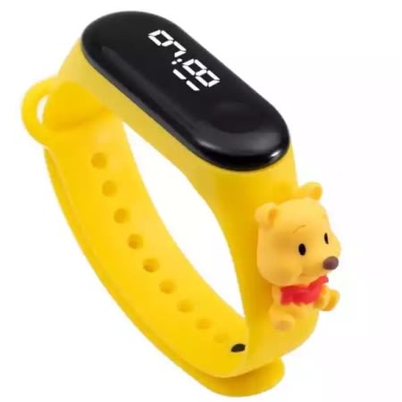 Cartoon Character Wrist Watch - 	Yellow