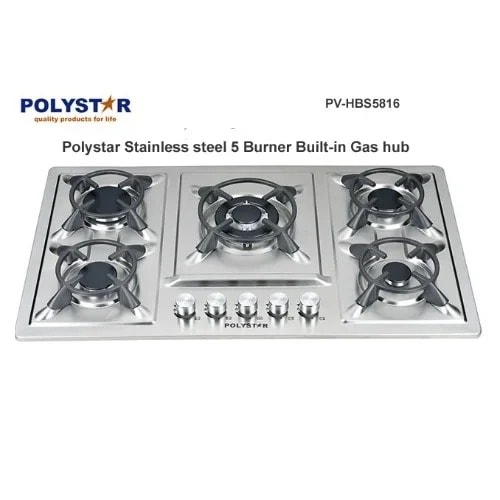 Stainless Steel 5 Built In Hob Glass Gas Cooker - Pv-hbs5816