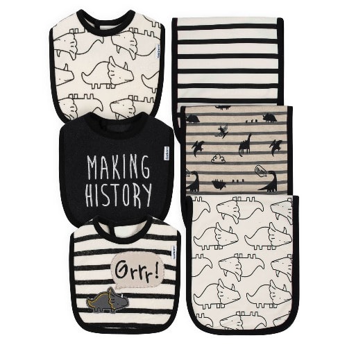 Making History Baby Bib And Burp Cloth Set - Pack Of 6