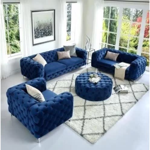 Mak Lee Living Room Set - Blue